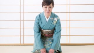 着物で迎える