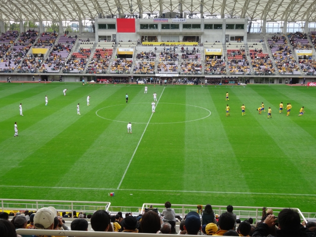 サッカー観戦