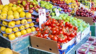 海外の野菜売り場