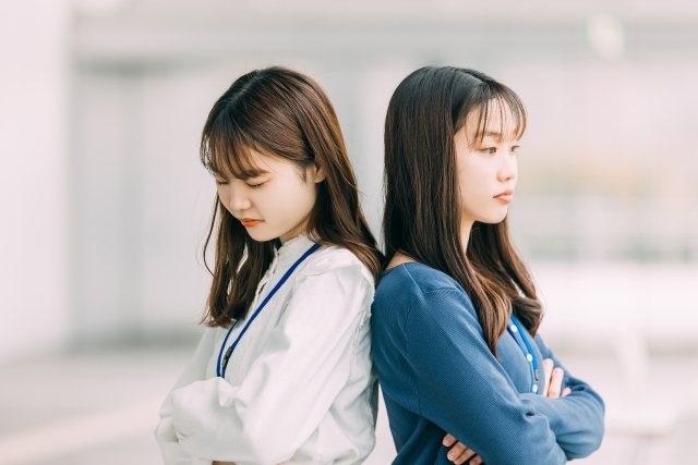 泣きそうな人