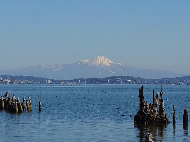 大山と宍道湖
